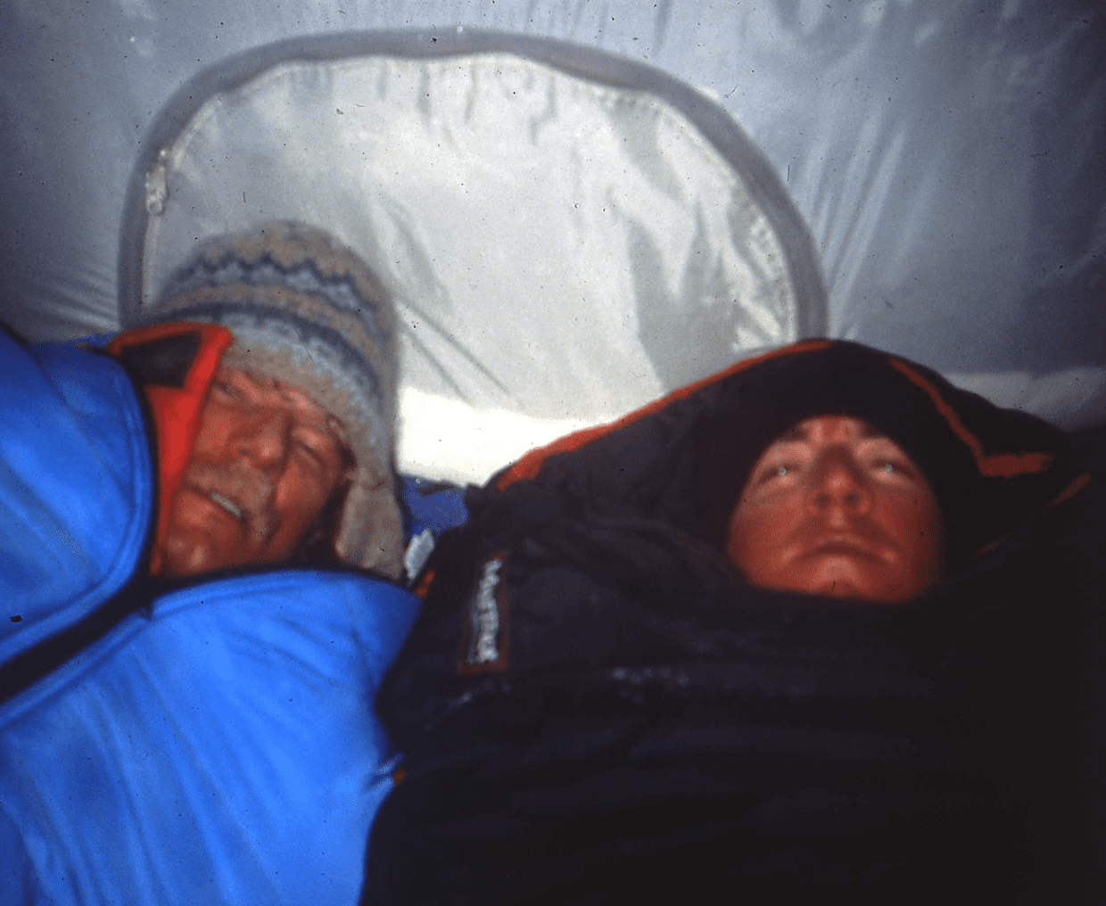 Resting in winter gear
