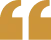 Stylized orange quote mark design
